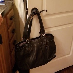 Leather Coach purse